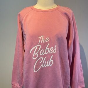Brunette The Label “Babes Club” Pink Sweatshirt size M/L